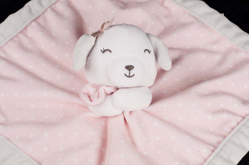 Le Chat Noir Boutique Carters Puppy Dog Pink White Polka Dots Plush Lovey Blanket Loveys More LoveyCartersPuppyDogPinkWhitePolkaDots